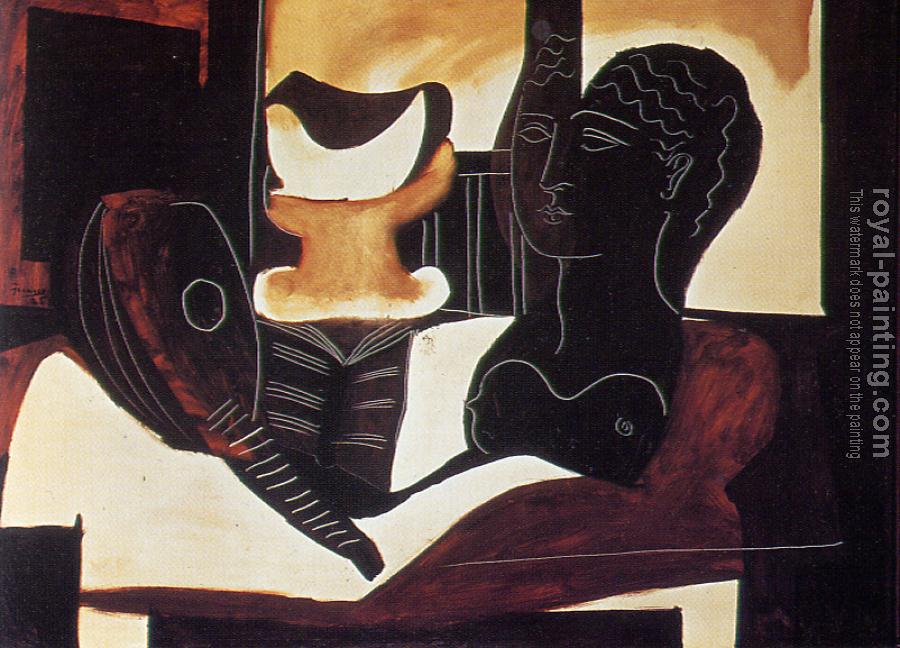 Pablo Picasso : still life with an antique bust